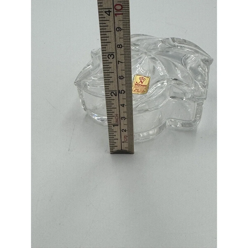 star shaped lead crystal (24%) Nachtmann Bleikristall trinket dish w/ lid